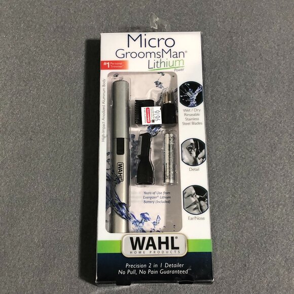 WAHL 2-In-1 Nose Ear Hair Wet/Dry Trimmer Detailer - Picture 1 of 7